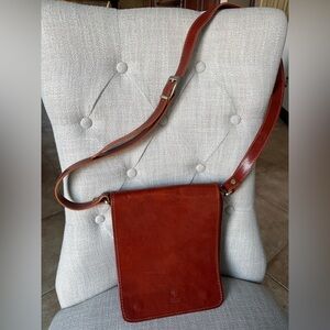 Brown Leather Crossbody Bag